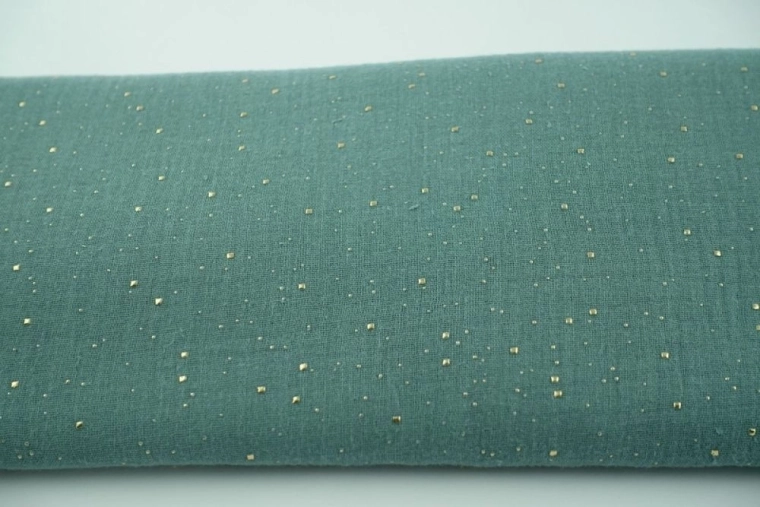 Parure de lit verte avec étoiles scintillantes