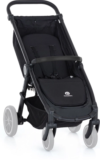 Petite&Mars poussette Street+ black – châssis sans roues