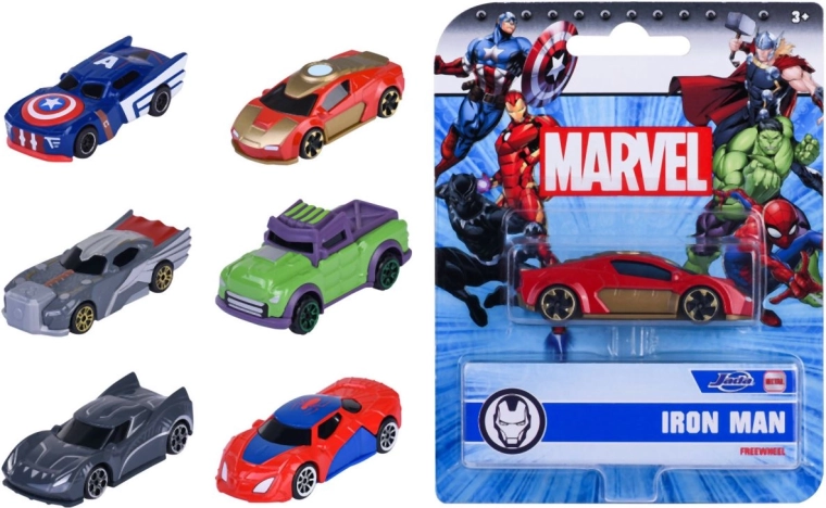 Voiture miniature métallique Jada Marvel à l’échelle 1:64 - 1 pièce