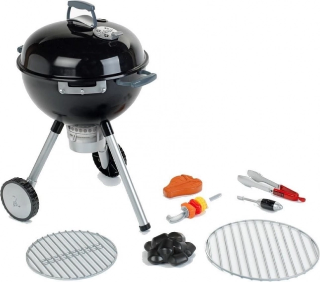Barbecue de jardin interactif pour enfants sur roulettes WEBER avec accessoires, lumière et son