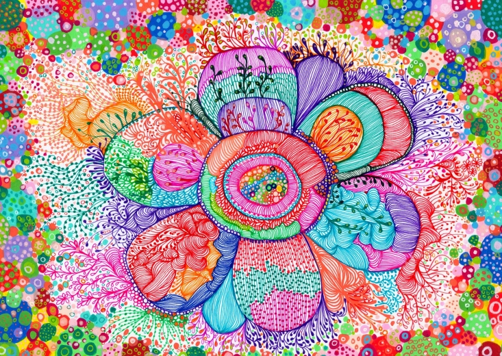 Puzzle Enjoy Rythme floral 1000 pièces