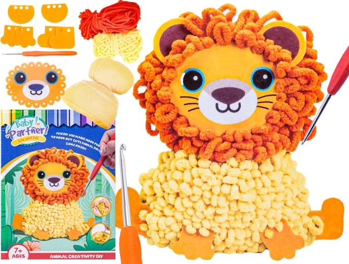 Kit créatif DIY pour fabriquer une peluche – lion