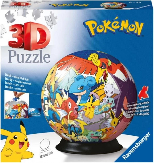 Puzzle 3D Ravensburger Poke9mon boule 72 pie8ces