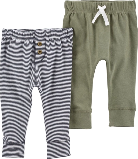 Jogging Carter’s pour garçon, vert et rayé, lot de 2, taille S (56)