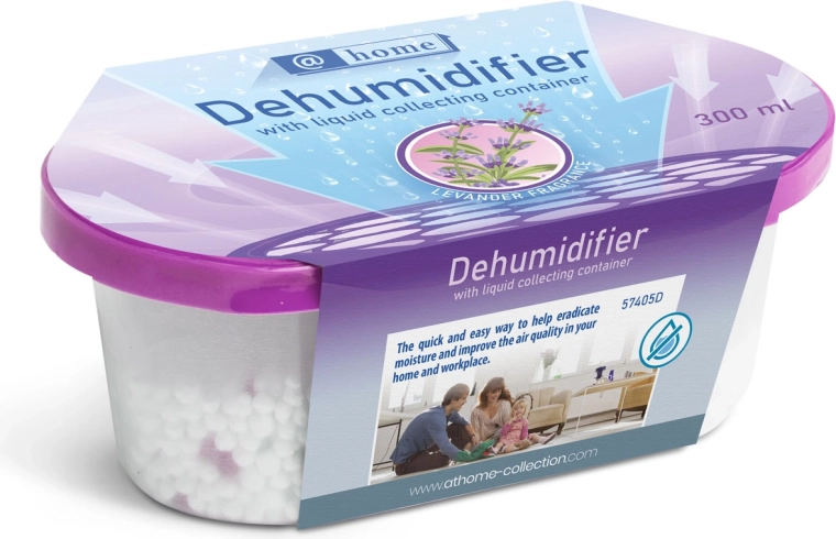 Absorbeur d'humidité avec réservoir et parfum de lavande 300 ml