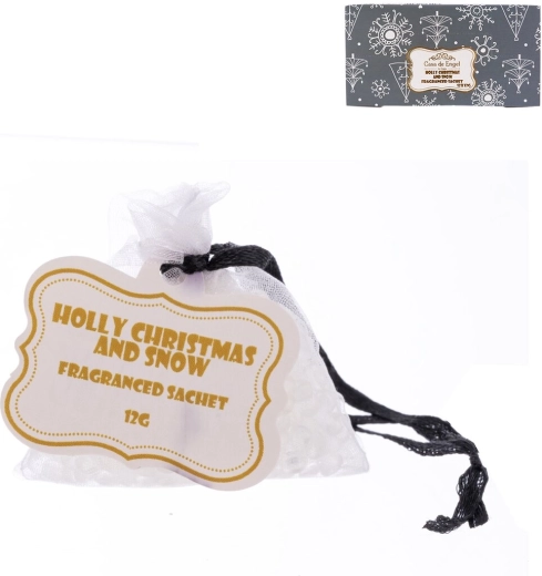 Sachet parfumé en organza Noël et neige 12 g