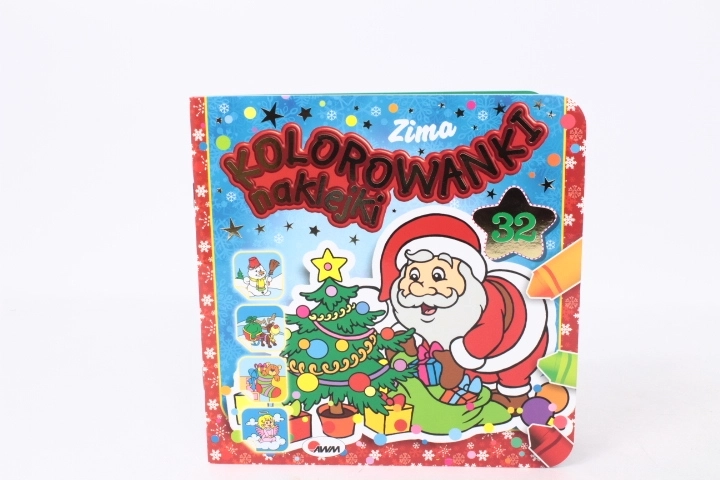 Livre de coloriage d’hiver avec autocollants