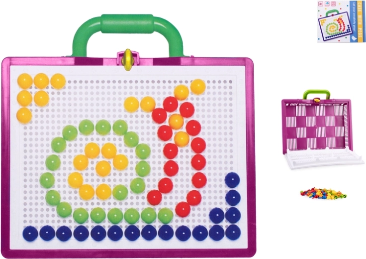 Set de mosaïque avec chevilles 100 pcs dans une valisette portable
