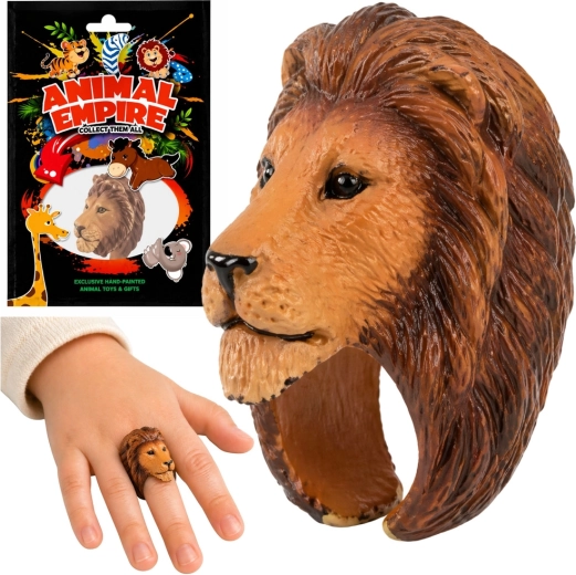 Bague éducative pour enfants avec un lion