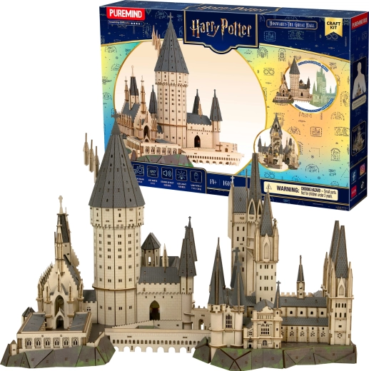 Puremind Harry Potter puzzle 3D en bois Poudlard – Grande Salle