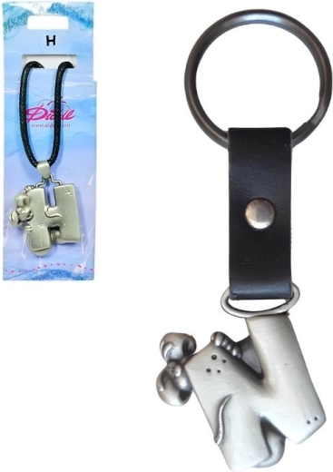 Collier enfant Diddl avec pierre décorative et lettre