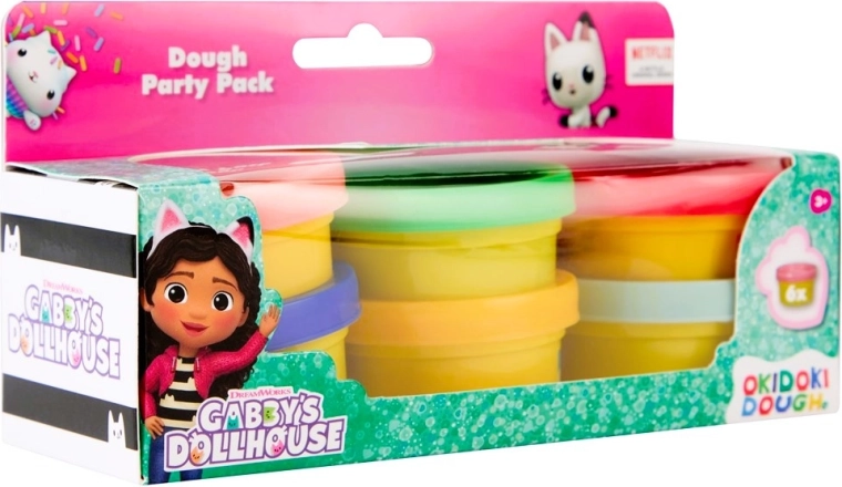 Pâte à modeler La maison magique de Gabby, 6 couleurs
