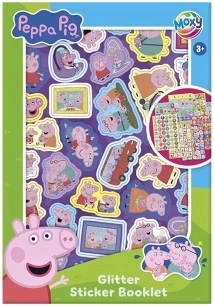 Autocollants Peppa Pig – pailletés (8 planches)