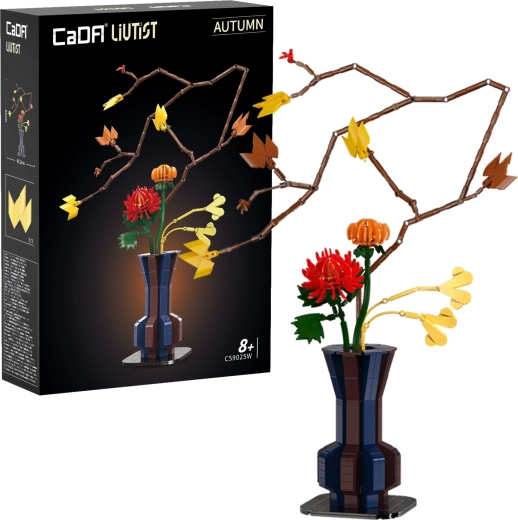 Jeu de construction CaDA Floral Art Autumn Ember – arrangement floral 61 cm, 794 pièces