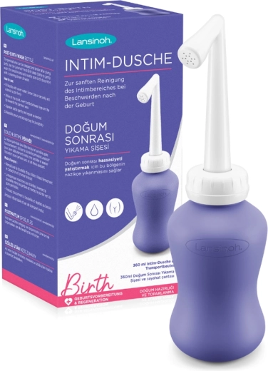 Lansinoh douche post-partum pour le périnée – bouteille bidet portable 360 ml