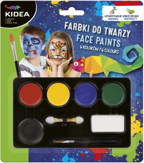 Set de peintures pour le visage Kidea - 1 pièce