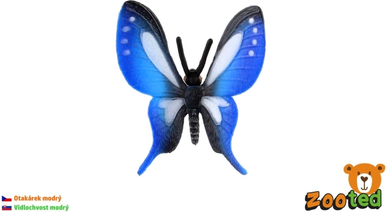 Papillon tropical Papilio en plastique, 5 cm