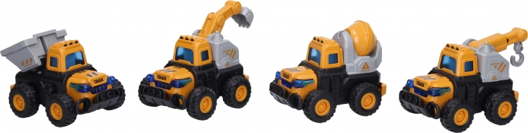 Engins de chantier 12 cm – set de jouets à main