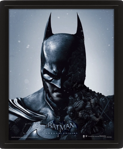 Tableau 3D Batman encadré