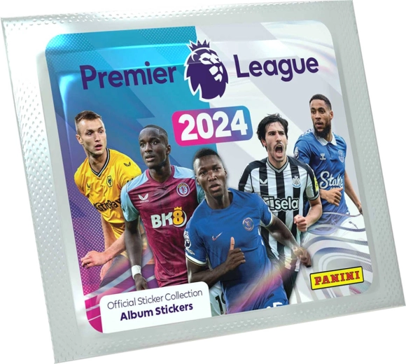 Panini Premier League 2024 stickers à collectionner – sachet de 5 pcs