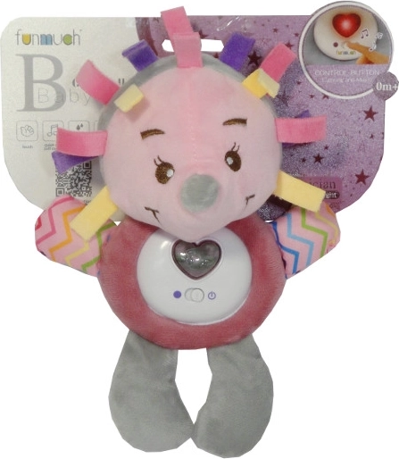 Hérisson en peluche avec lumière et sons pour bébés