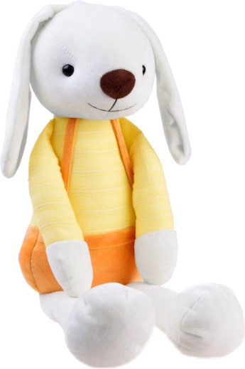Lapin en peluche avec salopette 60 cm – Bleu