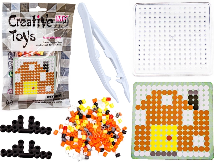 Perles à repasser – mini kit avec gabarit maison