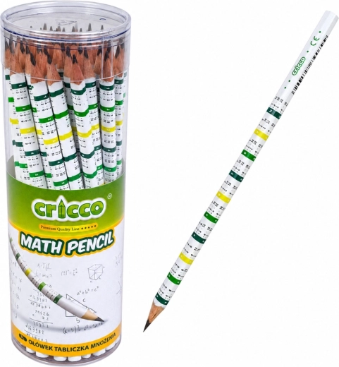 Crayon triangulaire HB avec table de multiplication CRICCO - 1 pièce