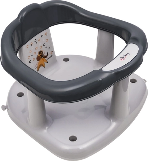 Siège de bain Maltex Minimal Cheval – gris acier