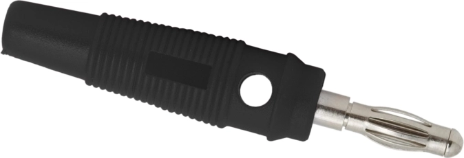 Fiche banane caoutchoutée pour câbles de 3 mm
