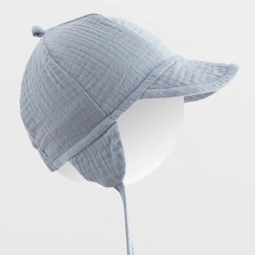 Casquette d’été en mousseline pour enfant avec visière New Baby, taille 56/62