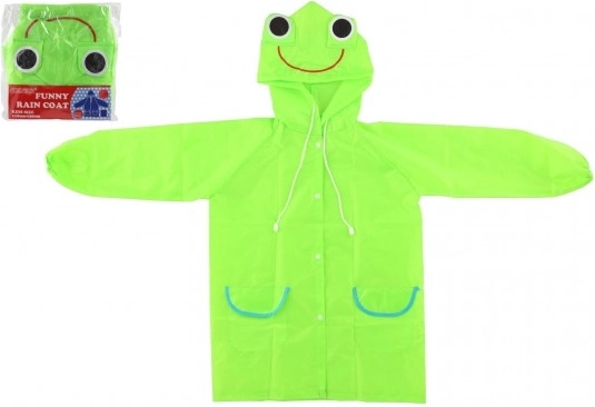 Poncho enfant Grenouille, vert, taille 110-120 cm