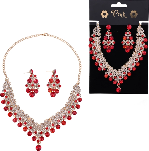 Parure rose collier et boucles d’oreilles Princess Dream