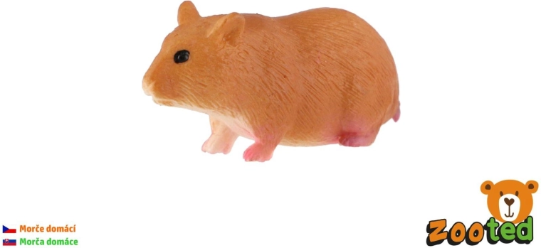 Figurine en plastique cochon d’Inde domestique 6 cm en sachet
