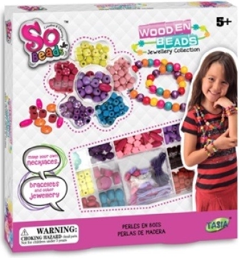 Ensemble de perles en bois