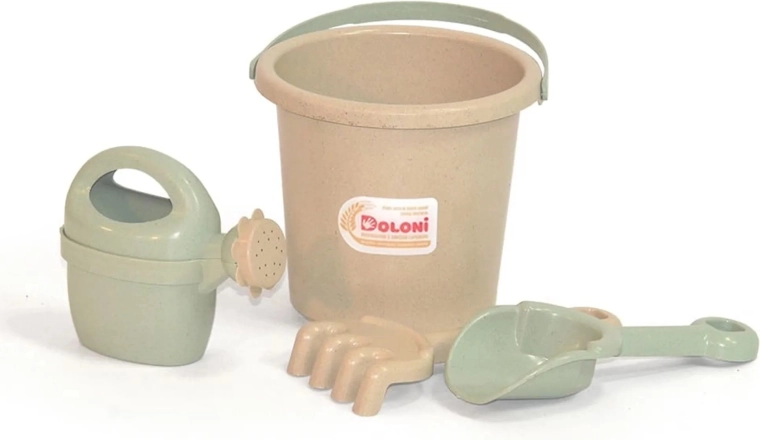 Doloni ECO Line set de sable avec arrosoir vert-beige