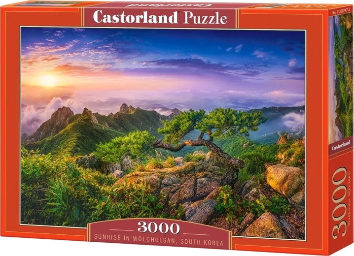 Puzzle Castorland Lever du soleil dans les monts Wolchulsan en Corée du Sud, 3000 pièces