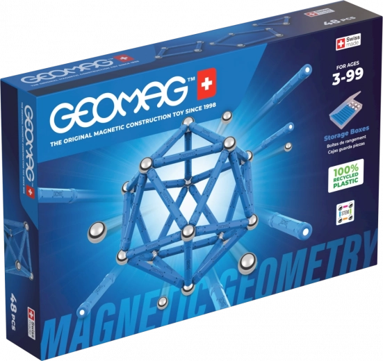 Jeu de construction magnétique Geomag Géométrie 48 pièces