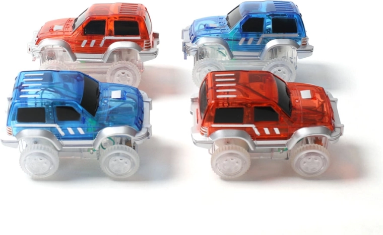 Cleverclixx voiture magnétique de rechange pour circuit de course bleue (1 pièce)