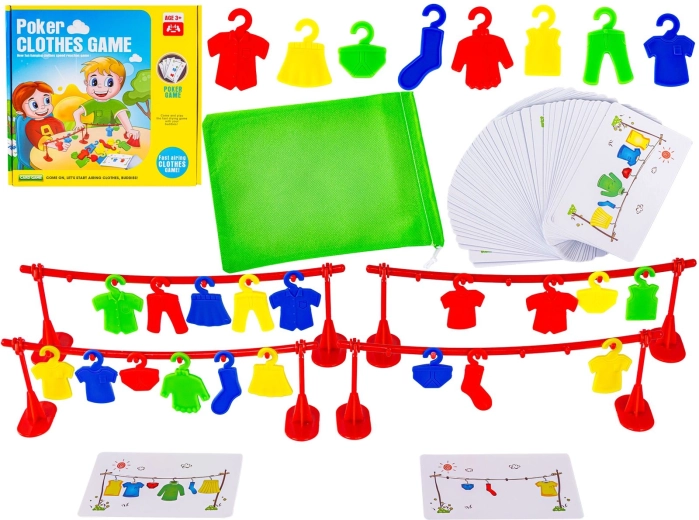 Jeu éducatif d’observation Poker Clothes Game – suspendre le linge