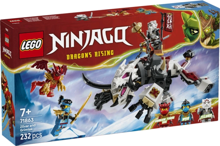 LEGO NINJAGO Zilvar et la bête dragon Grimtak