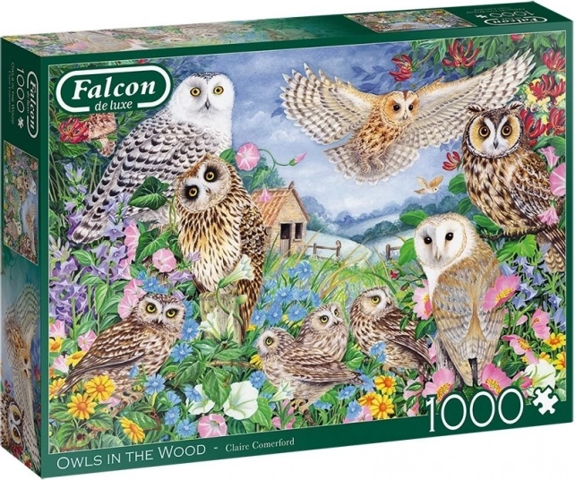 Puzzle FALCON hiboux dans la forêt, 1000 pièces