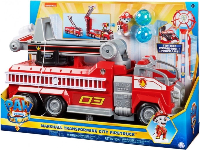 Pat' Patrouille – camion de pompiers de Marcus avec transformation et figurine
