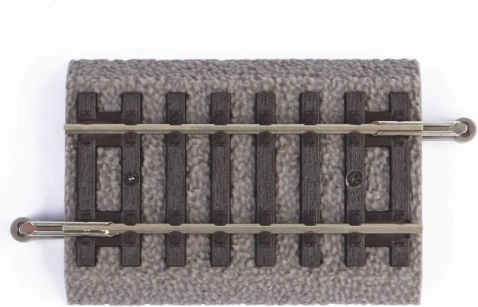 Piko rail droit G62 avec ballast H0