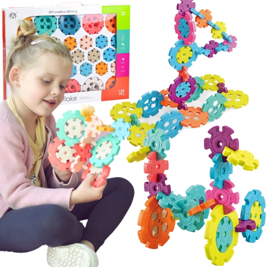 Jeu de construction Woopie Flocons de neige 120 pièces