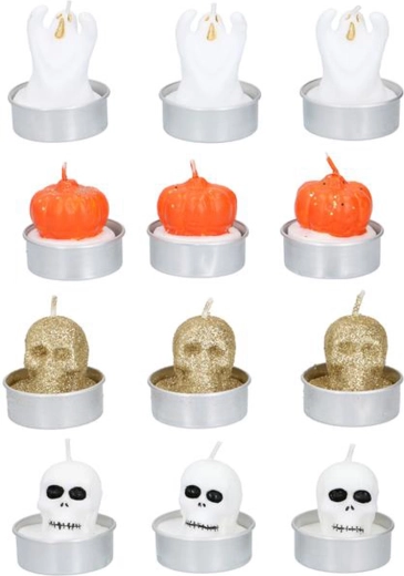 Bougies chauffe-plat Halloween – assortiment de parfums, 3 pcs