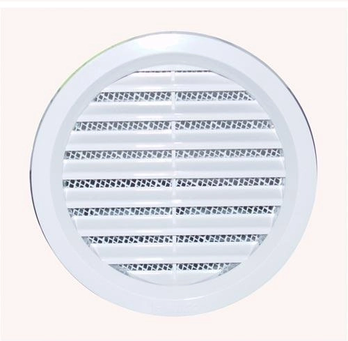 Grille d’aération avec moustiquaire, diamètre 100 mm, blanche