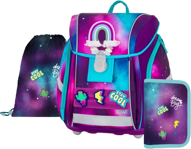Ensemble scolaire 3 pcs Premium Light Dream – cartable, sac et trousse