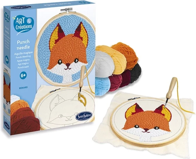 Sentosphere broderie à l’aiguille renard
