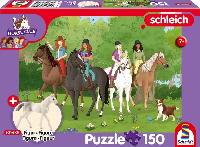 Puzzle Schmidt Schleich excursion dans la nature 150 pièces + figurine